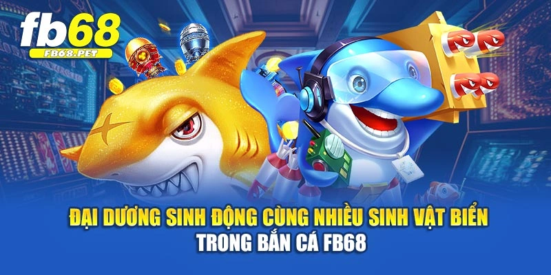 Đại dương sinh động cùng nhiều sinh vật biển trong bắn cá FB68